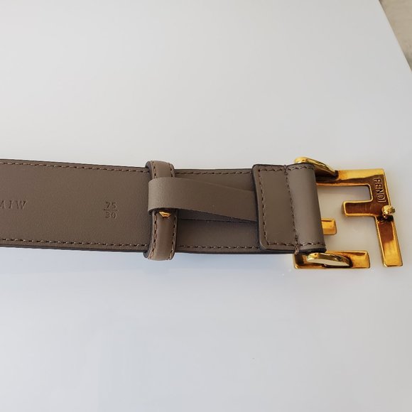 Fendi Brown Leather Belt